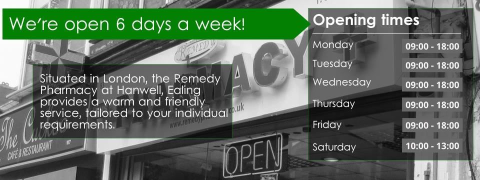 Open 6 days a week